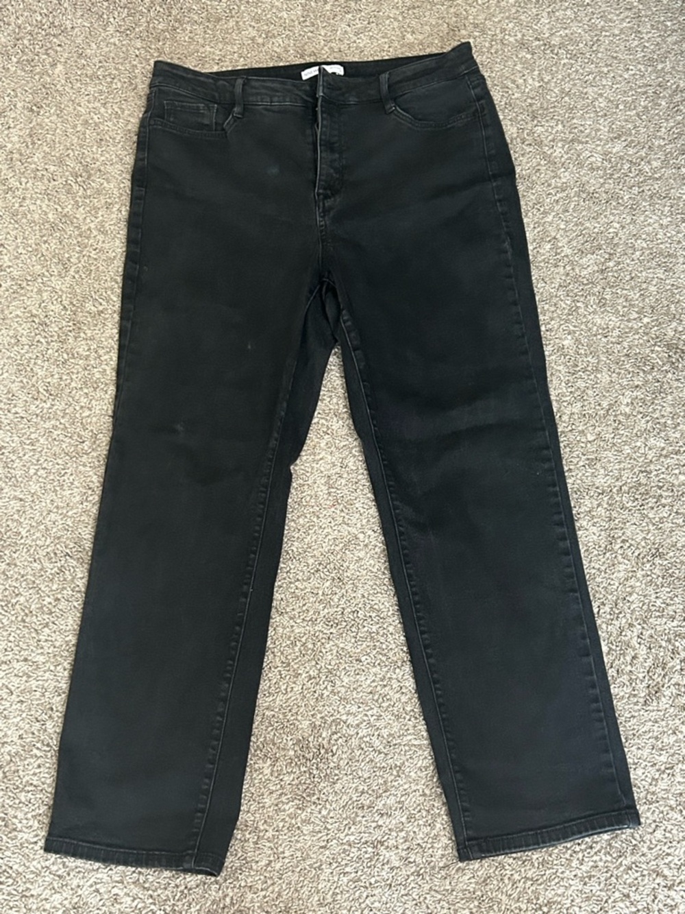 Nine West Men's Black Straight Jeans